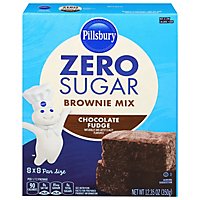 Pillsbury Zero Sugar Chocolate Fudge Flavored Brownie Mix - 12.35 Oz - Image 1
