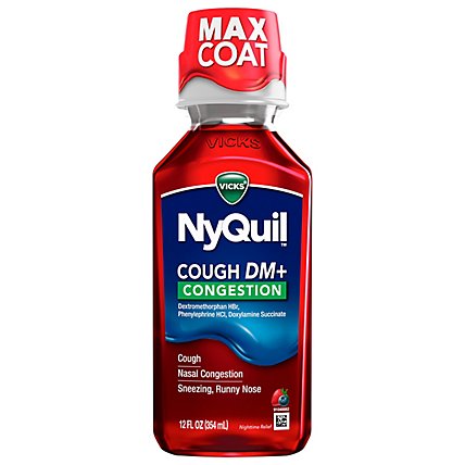 Vicks Nyquil Cough & Congestion Berry - 12 FZ - Image 3