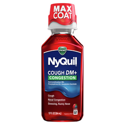 Vicks Nyquil Cough & Congestion Berry - 12 FZ - Image 1