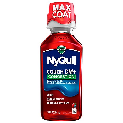 Vicks Nyquil Cough & Congestion Berry - 12 FZ