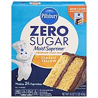 Pillsbury Zero Sugar Moist Supreme Yellow Premium Cake Mix - 16 Oz - Image 3
