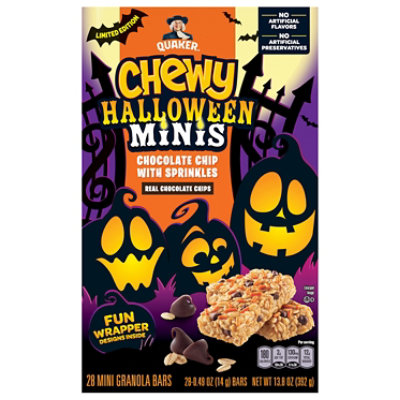 Quaker Chewy Fright Night Chocolate Chip Granola Bars - 28-.49 OZ
