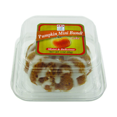 Pumpkin Mini Bundt Cake - 3 OZ - Image 1