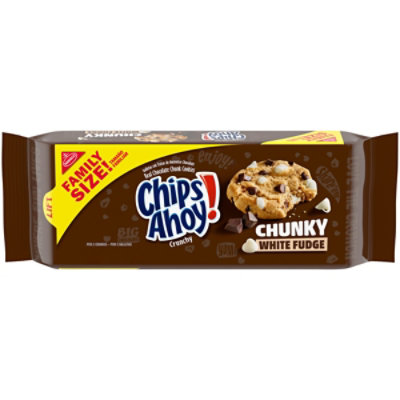 CHIPS AHOY! Chunky White Fudge Chocolate Chunk Cookies Family Size - 18 Oz - Image 1