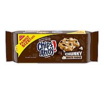 Chips Ahoy! Cookies Crunchy White Fudge Chocolate Chunk Family Size - 18 Oz