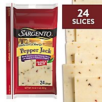Sargento Cheese Natural Sliced Pepper Jack 24 Count - 16 Oz - Image 1