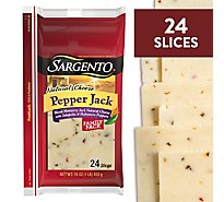 Sargento Cheese Natural Sliced Pepper Jack 24 Count - 16 Oz