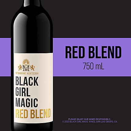 Black Girl Magic California Red Blend Wine - 750 Ml - Image 1