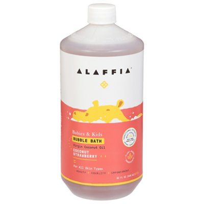 Alaffia Strawberry Bubble Bath - 32 FZ - Image 3