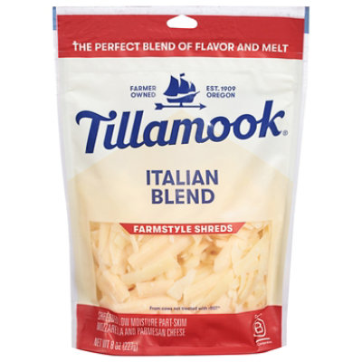 Tillamook Farmstyle Thick Cut Italian Cheese Blend Shredded Cheese - 8 Oz - Image 4