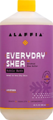 Alaffia Bath Bubble Shea Lavender - 32 FZ - Image 2