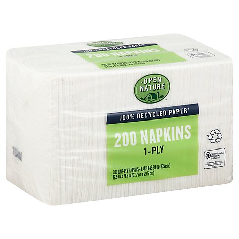 Open Nature Napkins 1 Ply - 200 CT