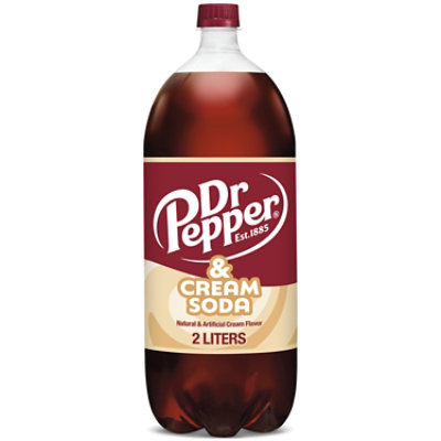 Dr. Pepper And Cream Soda Bottle - 2 Liter