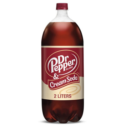 Dr. Pepper And Cream Soda Bottle - 2 Liter - Image 1