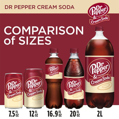 Dr. Pepper And Cream Soda Bottle - 2 Liter - Image 3