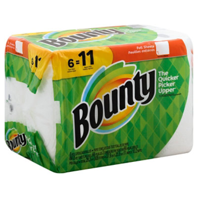 Bounty White Paper Towel 6 RL JewelOsco