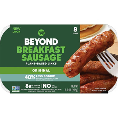 Beyond Meat Beyond Breakfast Sausage Plant Based Classic Breakfast Links - 8.3 Oz - Image 2