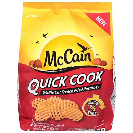 Mccain Quick Cook Waffle Cut Fries - 20 OZ - Image 1