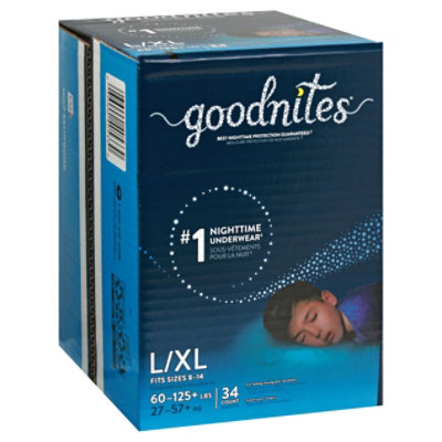 Goodnites Girls' Bedwetting Underwear, L/XL (60-125+ lbs), 34 ct - Pick 'n  Save