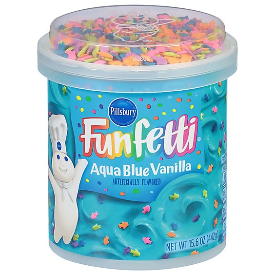 Pillsbury Funfetti Aqua Blue Vanilla Frost - 15.6 Oz