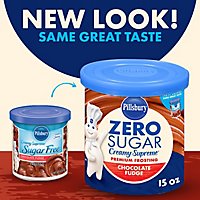 Pillsbury Zero Sugar Creamy Supreme Chocolate Fudge Flavored Premium Frosting - 15 Oz - Image 3