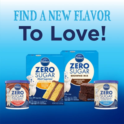 Pillsbury Zero Sugar Creamy Supreme Chocolate Fudge Flavored Premium Frosting - 15 Oz - Image 3