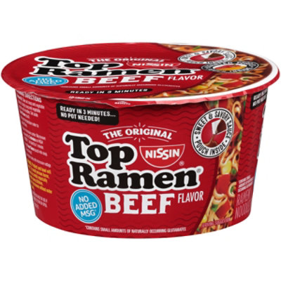 Top Ramen® Beef Flavor Ramen Noodle Soup, 6 ct / 3 oz - Foods Co.