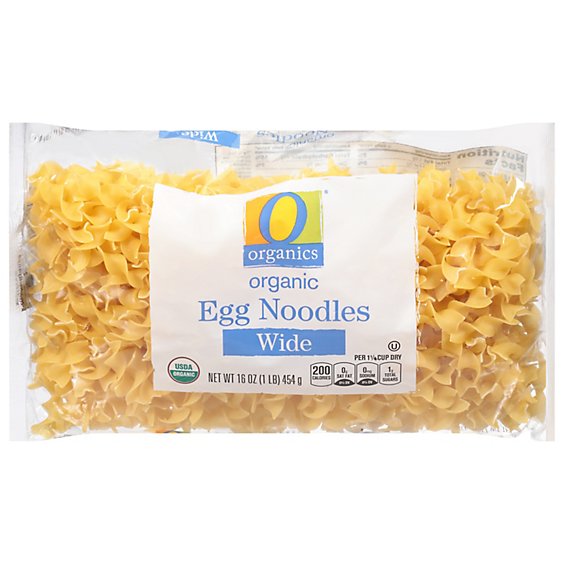 O Organics Noodles Egg Wide - 16 OZ