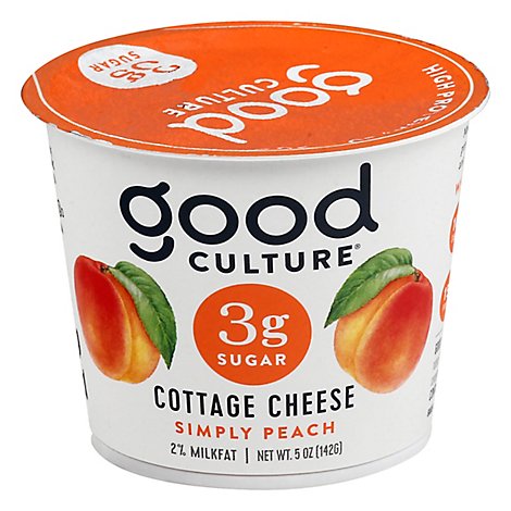 Good Culture Cottage Cheese 3g Peach - 5 OZ