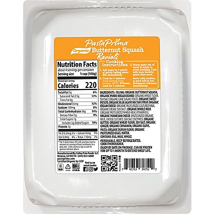 Pasta Prima Organic Butternut Squash Ravioli - 14 OZ - Image 6