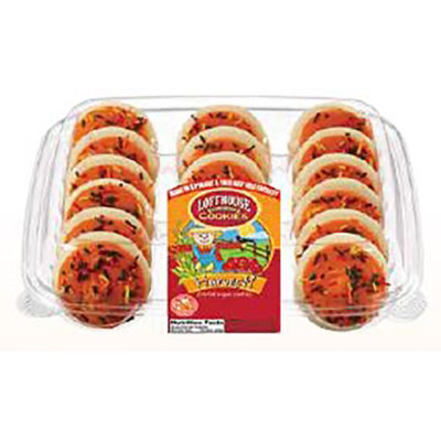 Harvest Orange Frosted Sugar Cookie Tray - 24.3 OZ - Image 1