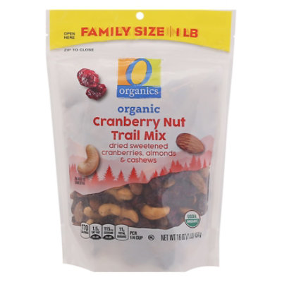 O Organics Trail Mix Cranberry Nut Family Size - 16 OZ