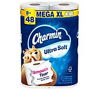 Charmin Ultra Soft Bathroom Tissue Super Mega Rolls 2 Ply - 8 Roll