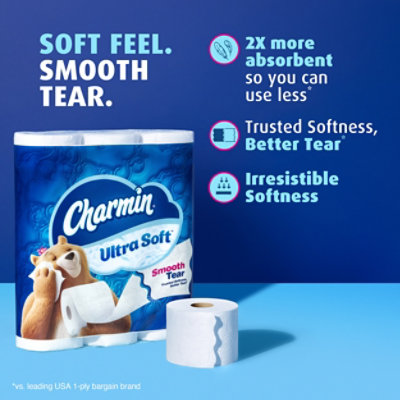 Charmin Ultra Soft Bathroom Tissue Super Mega Rolls 2 Ply - 8 Roll