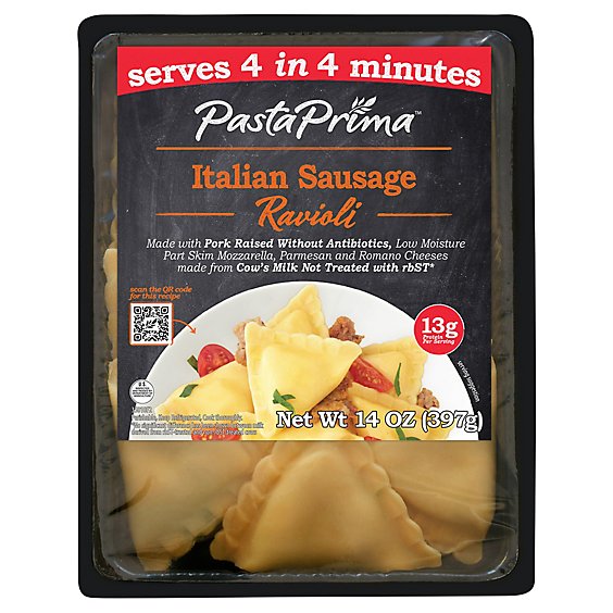 Pasta Prima Italian Sausage Ravioli - 14 OZ