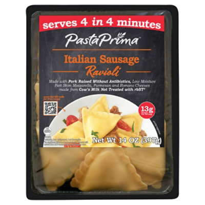 Pasta Prima Italian Sausage Ravioli - 14 OZ