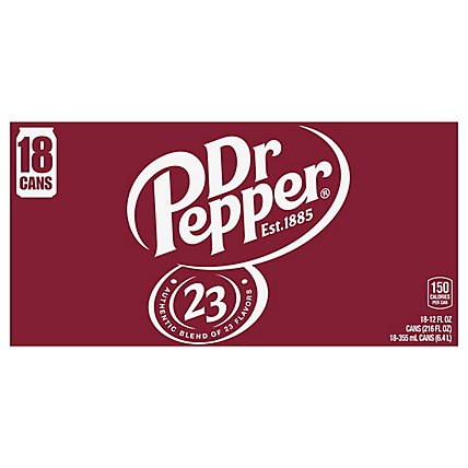 12oz Dr Pepper Cn 18pkx1 Sc - 216 FZ - Image 1