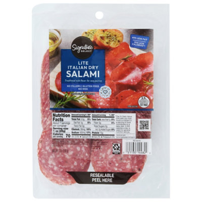 Signature SELECT Reduced Fat Italian Dry Salami - Each - Image 3