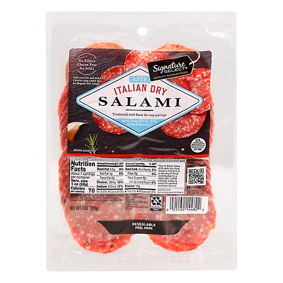 Signature SELECT Reduced Fat Italian Dry Salami - Each