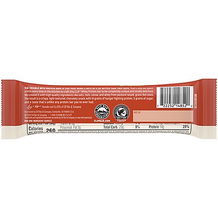 Clif Whey Protein Peanut Butter Chocolate Bar - 1.98 Oz - Image 5