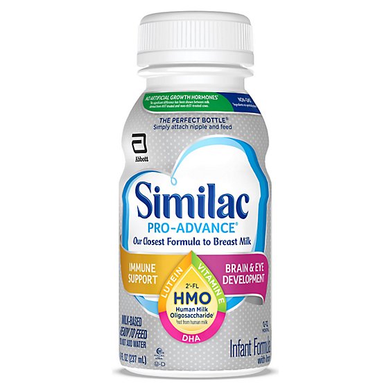 Similac Pro-advance Human Milk Oligosaccharide Bottle - 6-8 FZ