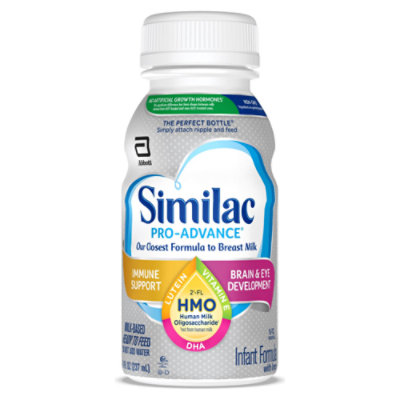 Similac Pro-advance Human Milk Oligosaccharide Bottle - 6-8 FZ