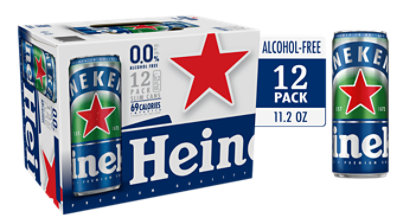 Heineken 0.0 Non-Alcoholic Beer Cans - 12-11.2 Fl. Oz. - Image 1