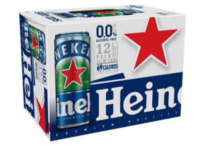 Heineken 0.0 Non-Alcoholic Beer Cans - 12-11.2 Fl. Oz. - Image 2