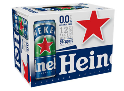 Heineken 0.0 Non-Alcoholic Beer Cans - 12-11.2 Fl. Oz.