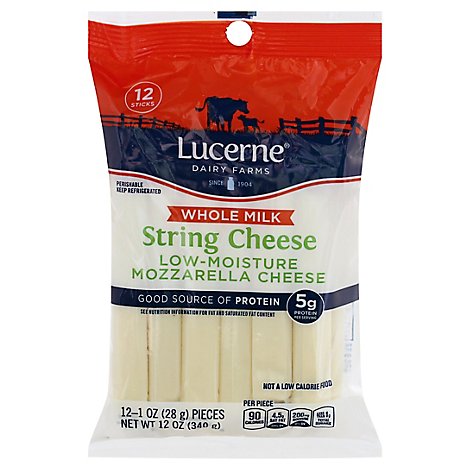 Lucerne String Cheese Whole Milk - 12-1 OZ