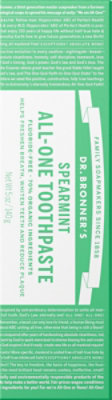 Dr Bronner Toothpaste Spearmint - 5 OZ - Image 5