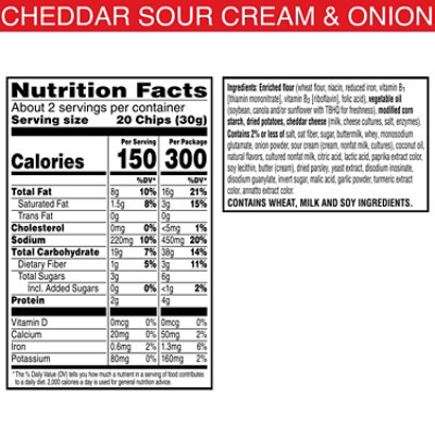 Cheez-It Snapd Cheese Cracker Chips Cheddar Sour Cream Onion Thin Crisps - 2.2 Oz - Image 5