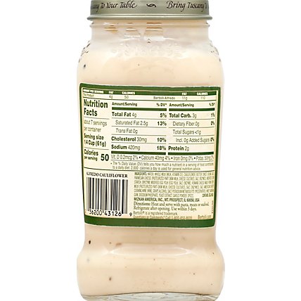 Bertolli Creamy Alfredo With Cauliflower Sauce - 15.2 OZ - Image 6