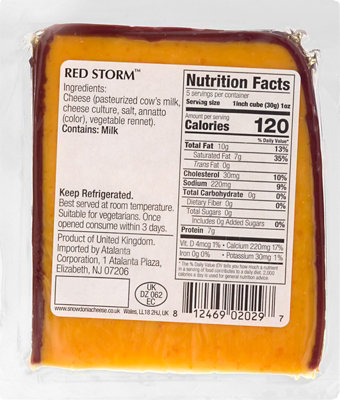 Snowdonia Red Storm Red Vintage Red Cheese - 5.3 OZ - Image 2